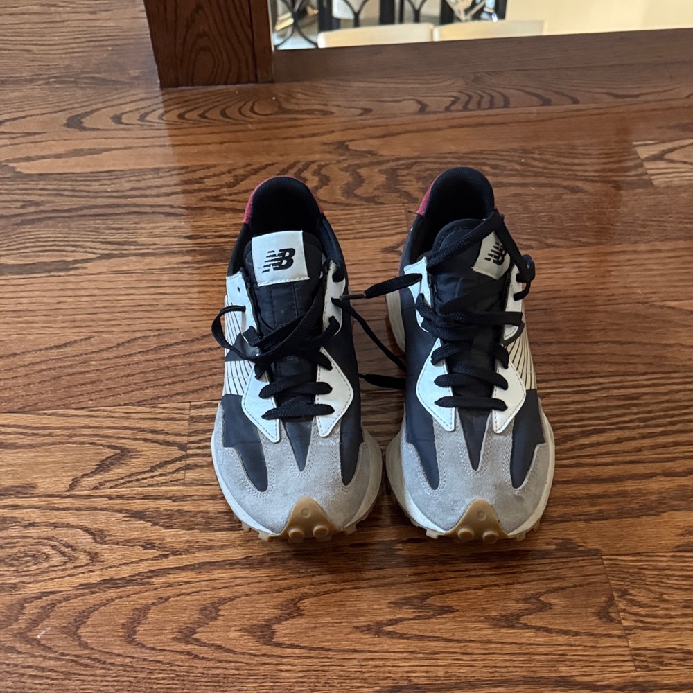 New Balance Black, White, and Gray Athletic Shoes